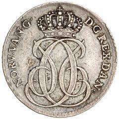 Dansk Vestindien, Christian VI, 12 skilling 1740, H 1, Sieg 3, KM 4