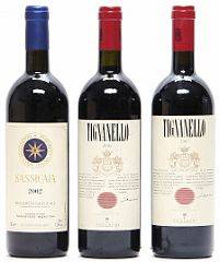 1 bt. Sassicaia IGT, Tenuta San Guido 2002 A hfin. etc. Total 8 bts.