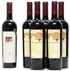 5 bts. Cabernet Sauvignon Blend, Beyerskloof, Stellenbosch 2000 A hfin. etc. Total 6 bts.