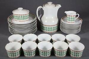 ARTHUR PERCY 1886-1976, KAFFESERVIS, 24 DELAR, IGNIS, KARLSKRONA