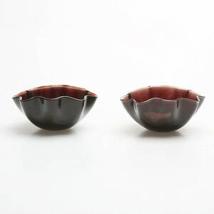 SVEN PALMQVIST. PAR SKÅLAR, glas KANTARA Orrefors, signerade, 1900-tal.