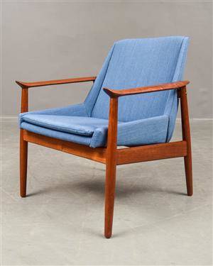 Fåtölj i teak design Arne Vodder Slagelse Möbelfabrik