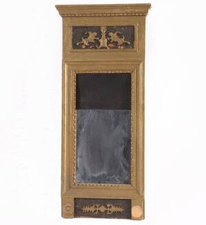 Spegel, empire, J.W.Muhr, Gävle, 1800-tal
