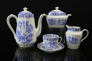 KAFFESERVIS, 7 delar, China Blau, Mitterteich