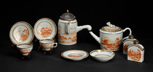 Michael Johan Herbsts 1699-1762 Chien Lung te- og kaffeservice 10