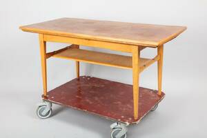 EMMABODA MÖBELFABRIK, KOMBINATIONSMÖBEL, SOFFBORDMATBORD, EM-BORDET, 1900-TALETS MITT, TEAK OCH EK, STÄMPELMÄRKT, EM-BORDET NR 31,PATENT 125225, 117295 EMMABODA MÖBELFABRIK, SOFFBORD HÖJD 56, 113 X 56 CM, MATBORD HÖJD 70, 113 X 108 CM