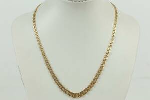 HALSKEDJA, bismarck, guld, 18 k, ca 15,1 g