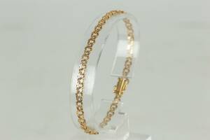 ARMBAND, bismarck, guld, 18 k, ca 6 g
