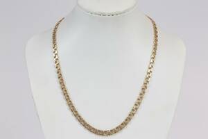 HALSKEDJA, bismarck, guld, 18 k, ca 19 g