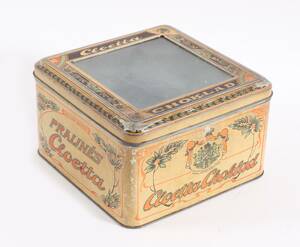 Litograferad plåtburk, Cloetta, 1900-talets första hälft