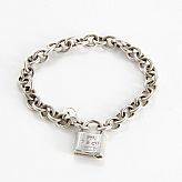 Tiffany co., armband, länk o lås i silver