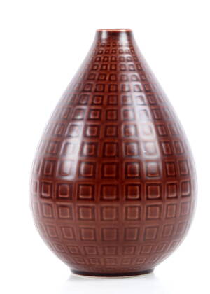 Niels Thorsson. Marselis vase rødbrun
