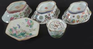 Porslin 5 delar, Kina, 181900-tal