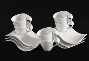 Frukostkoppar med fat 6st, New Wave, Villeroy Boch