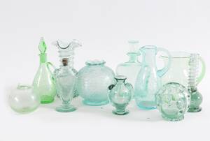 Parti glasföremål, bl.a. Ture Berglund, Stockholms Glasbruk
