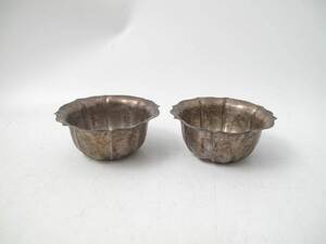 Skålar, 2 st. silver