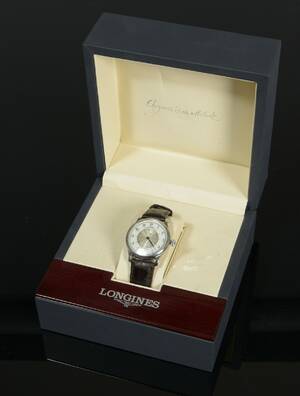 Longines Automatic, herrearmbåndsur, model Weems Navigation Watch, SwissAir