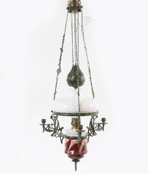 Takfotogenlampa, jugendstil, 1900-talets andra hälft