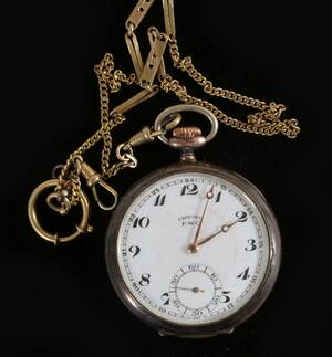 Fickur, Chrono P.W.C., silver, 1900-talets första hälft