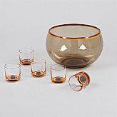 V326 Catarina \u00c5selius-Lidbeck 1967 Mitt i prick Gullaskruf dessert bowls