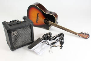 Fender akustisk elektrisk guitar samt Roland forstærker 2