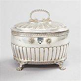 Sockerskrin silver 1800-tal