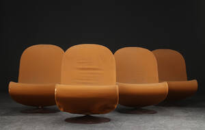 Verner Panton. Fire lænestole system 1-2-3 4