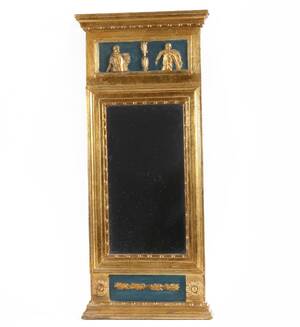Spegel, gustaviansk, J.W.Muhr, Gävle, 1800-talets början