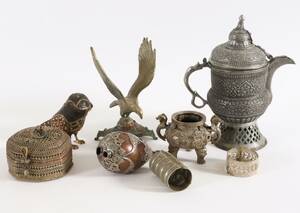 Parti 8 delar, orientaliskt, bl.a. 181900-tal