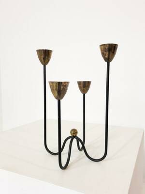 GUNNAR ANDER. Ljusstake, Ystad Metall.