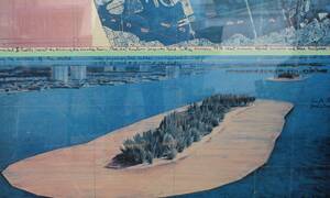 Christo und Jeanne-Claude, Digitaldruck auf Papier, Surrounded Islands
