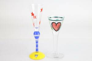 SNAPSGLAS, 2 st, Anne Nilsson, Clown, Orrefors, samt Ulrica Hydman-Vallien, Kosta Boda