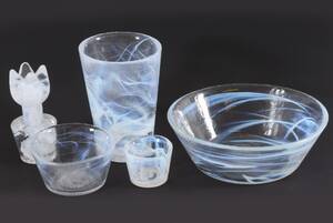 Konstglas 5 delar, Mine, Ulrica Hydman Vallien för Kosta Boda