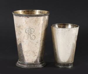 Bägare 2st, silver, 1900-tal