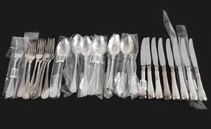 Bestickservisdelar 24st, silver, Gammal Fransk, GAB, bl.a. 1996