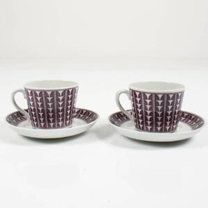 KAFFEKOPPAR, ett par, Variant Arthur Percy, Uppsala Ekeby, Gefle