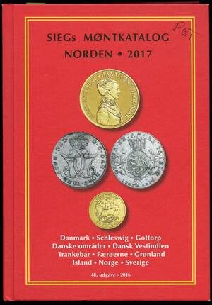 SIEGs Møntkatalog 2017, 640 sider. –º
