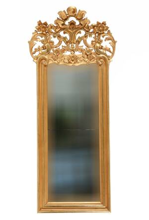 Spegel med konsolbord, nyrokoko, 1800-talets andra hälft