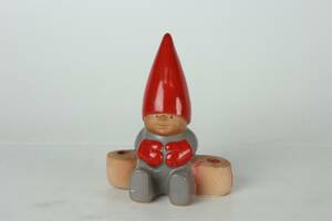 LISA LARSON, figurinljusstake, tomte, Lisa Larson design