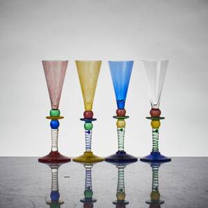 Snapsglas, 4 st. Harlequin