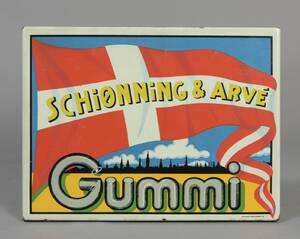 Emaljeskilt, Schiønning Arvé Gummi