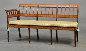 Sofa sofabænk i empire stil, ca. år 1900