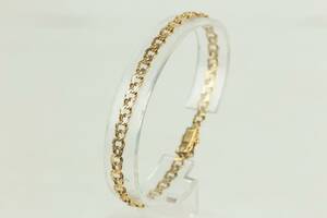 ARMBAND, bismarck, guld, 18 k, ca 7,8 g