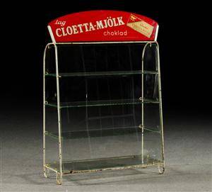 Glashylla, Reklamställ Cloetta, 1950-tal