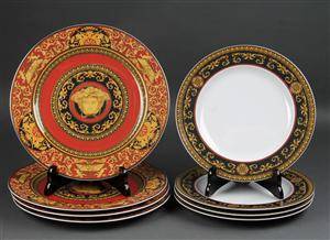Versace Medusa middags- og frokosttallerkener 8