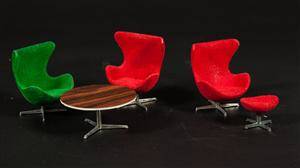 Arne Jacobsen, miniatyrmöbler, BRIO 196070-tal 5