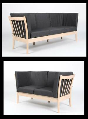TSM møbler. Sofagruppe, to og tre personers sofa.2