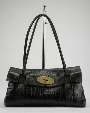 Mulberry, kroko Bayswater skuldertaske