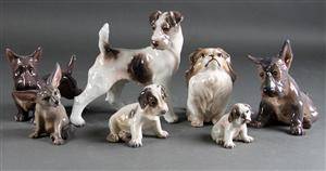 Dahl Jensen. Samling hundefigurer samt ørkenræv 7