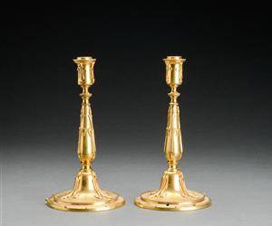 Ferdinand Barbedienne. Et par lysestager af bronze 2